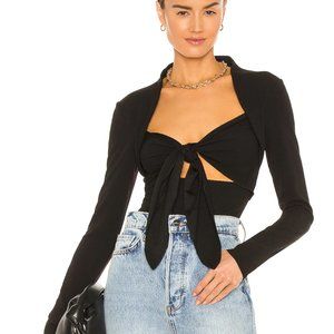 Lovers and Friends Tie Front Bodysuit sz S